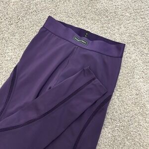 Savage X Fenty Leggings Small Purple Mesh Inset High‎ Waisted Activewear